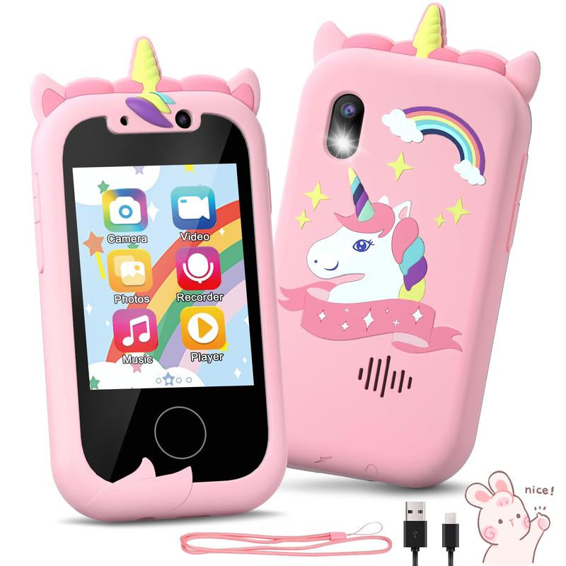 VITCOCO Interactive Smartphone Unicorn - Educational Touchscreen Toy for Kids, Ideal Easter and Birthday Gift with Included SD Card