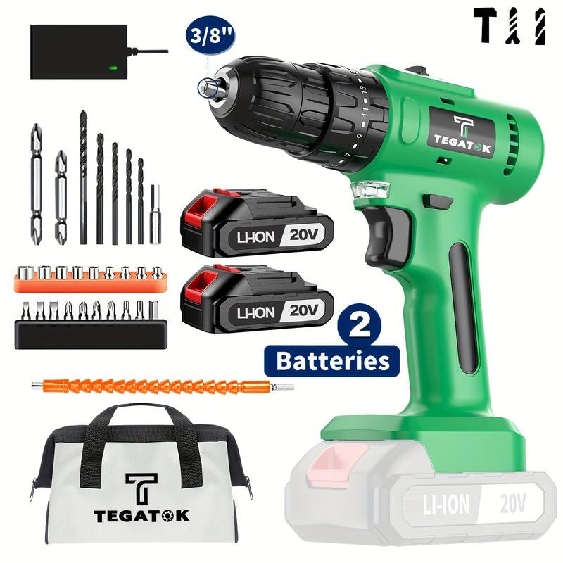 Most Repurchased 20V Lithium Electric Tool Hand Drill Electric Hand Drill Rechargeable Tool Lithium Battery Multi-Functional Impact Pistol Drill Electric Screwdriver Electric Power
