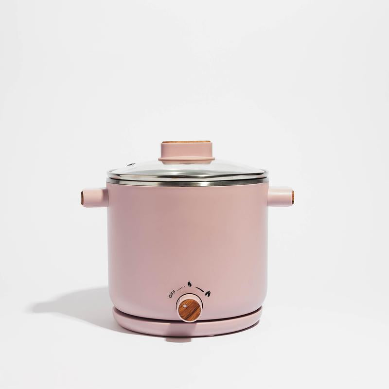 Cloudy Cafe Electric Stainless Steel Ramen Cooker - Kitchen Appliance for Convenient Home Cooking Cookingpot