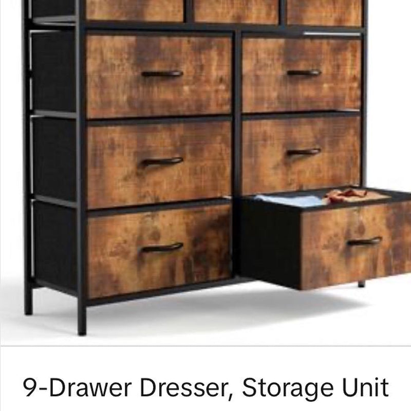 Viral 9 Drawer Dresser - Perfect for Any Home Decor Style Gabinete S Corner Cabinet Ikea Brimnes Cabinet Sweet Furniture Shoe Storage Bench Tall Dresser Tv Dresser Fabric