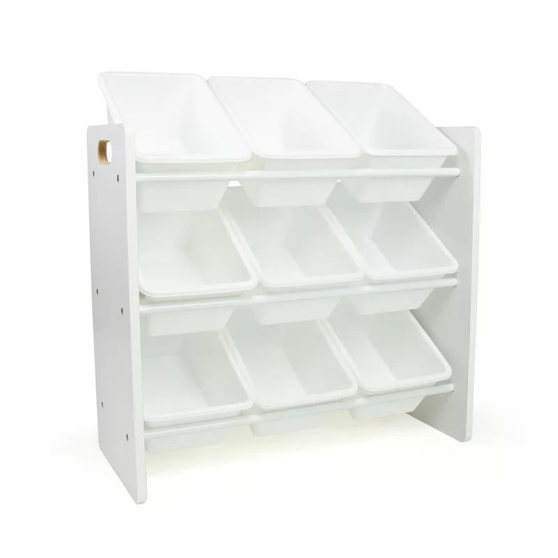 White Children'S Toy Storage Box with 9 Storage Bins, Suitable for Toddlers, Large Toy Storage Box, Perfect for Children'S Rooms, Playrooms, and Nurseries - Modern Children'S Toy Storage Box Jewelry Organizer Makeup Organizer Jewelry Box Storage