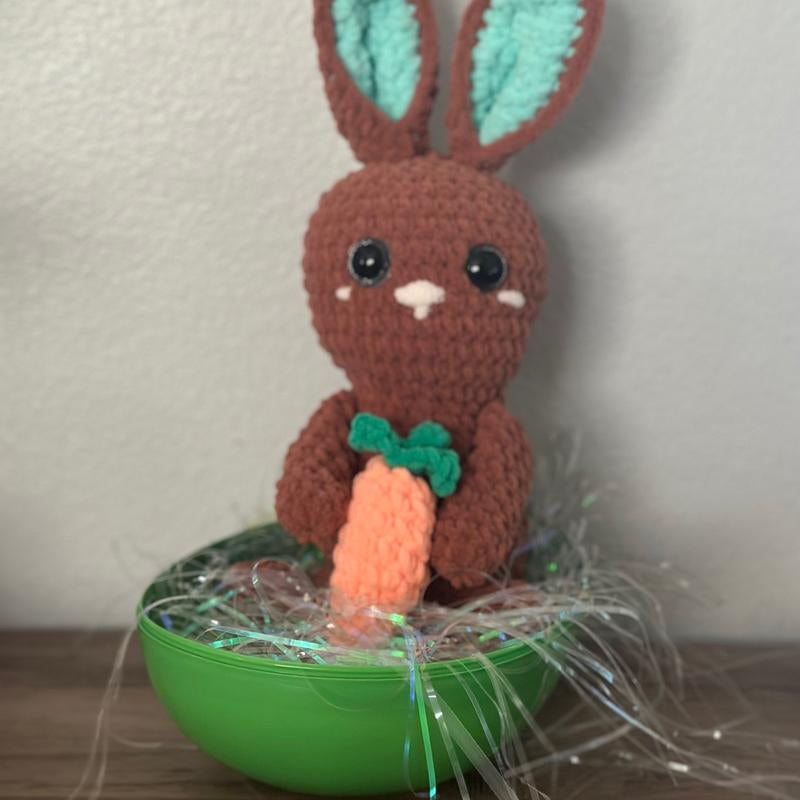 Easter Bunny Handmade Crochet Plushie Stuffed Animal Stuffy