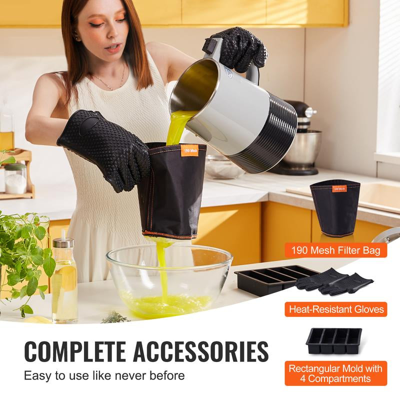 VEVOR Butter Maker Machine, 6 Functions Herbal Infuser, Magic Butter Machine & Oil Infusion Machine with Customizable Temperature and Time, Herbal Recipe Book & All Accessories Included