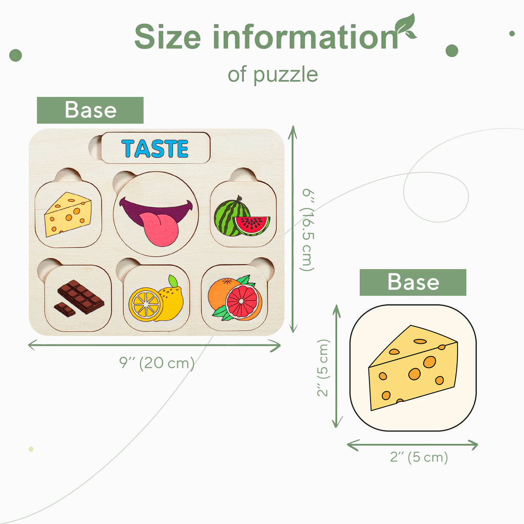 Educational Wood Toys, Five Senses Matching Cards, Educational Toys, Montessori Toys Toddler Toys Gifts for Kids Toys and Games Waldorf Toys