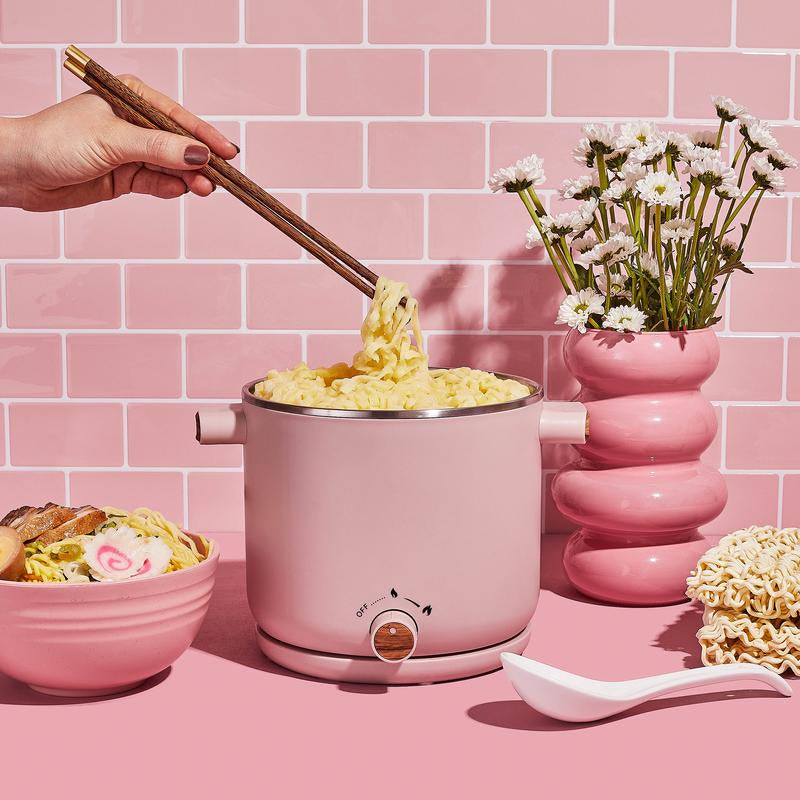 Cloudy Cafe Electric Stainless Steel Ramen Cooker - Kitchen Appliance for Convenient Home Cooking Cookingpot