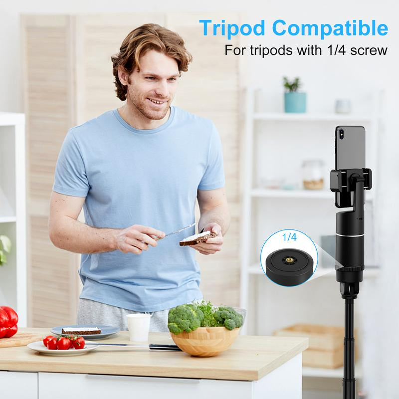 Auto Face Tracking Tripod with 360° Rotation - Smart Phone Mount for Live Streaming and Vlogging, Rechargeable Battery Included
