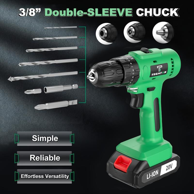 Most Repurchased 20V Lithium Electric Tool Hand Drill Electric Hand Drill Rechargeable Tool Lithium Battery Multi-Functional Impact Pistol Drill Electric Screwdriver Electric Power