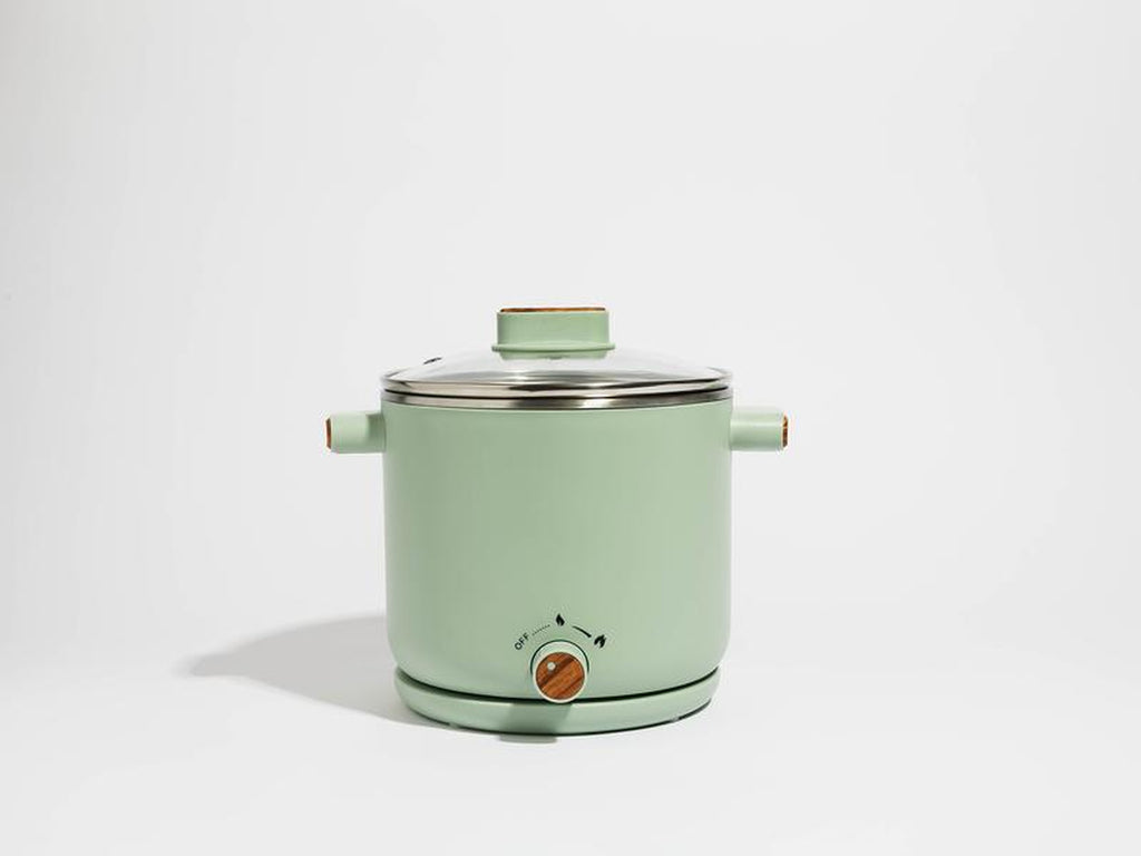 Cloudy Cafe Electric Stainless Steel Ramen Cooker - Kitchen Appliance for Convenient Home Cooking Cookingpot