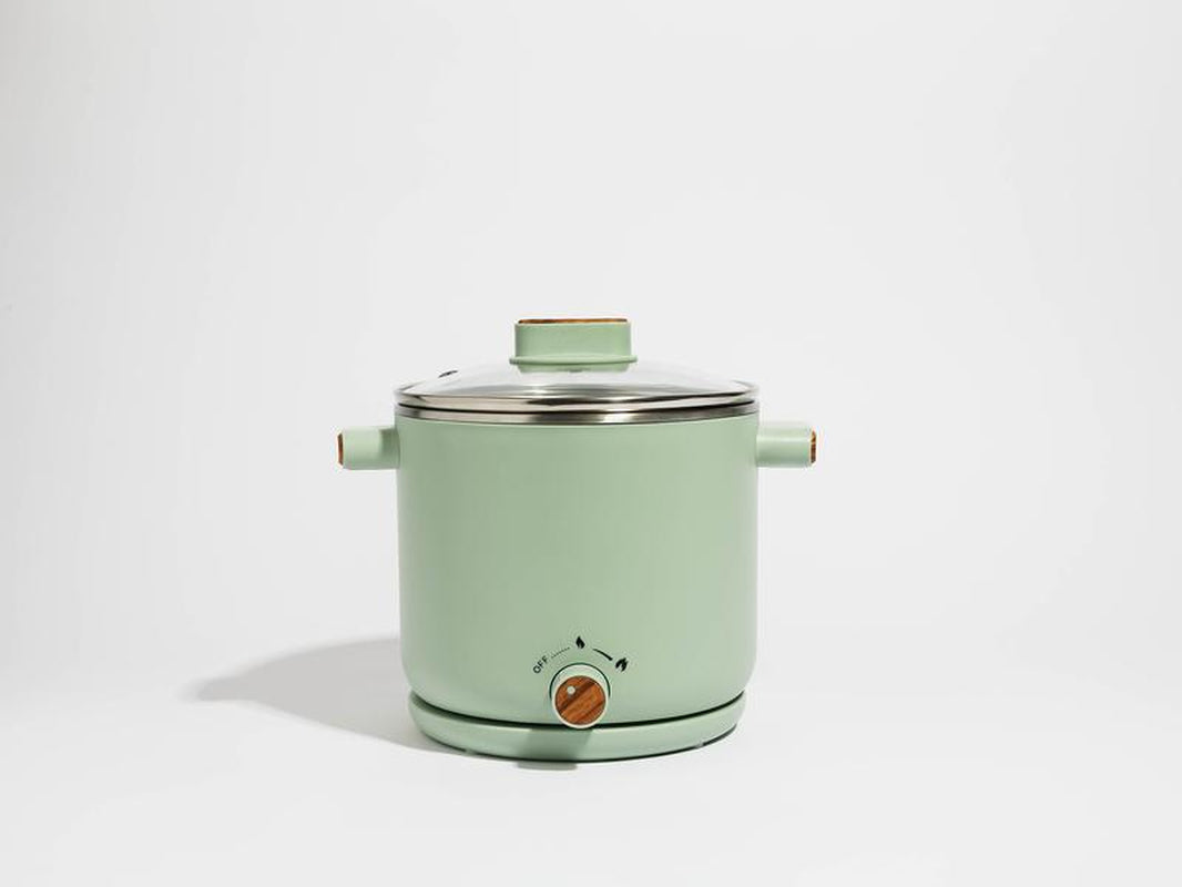 Cloudy Cafe Electric Stainless Steel Ramen Cooker - Kitchen Appliance for Convenient Home Cooking Cookingpot