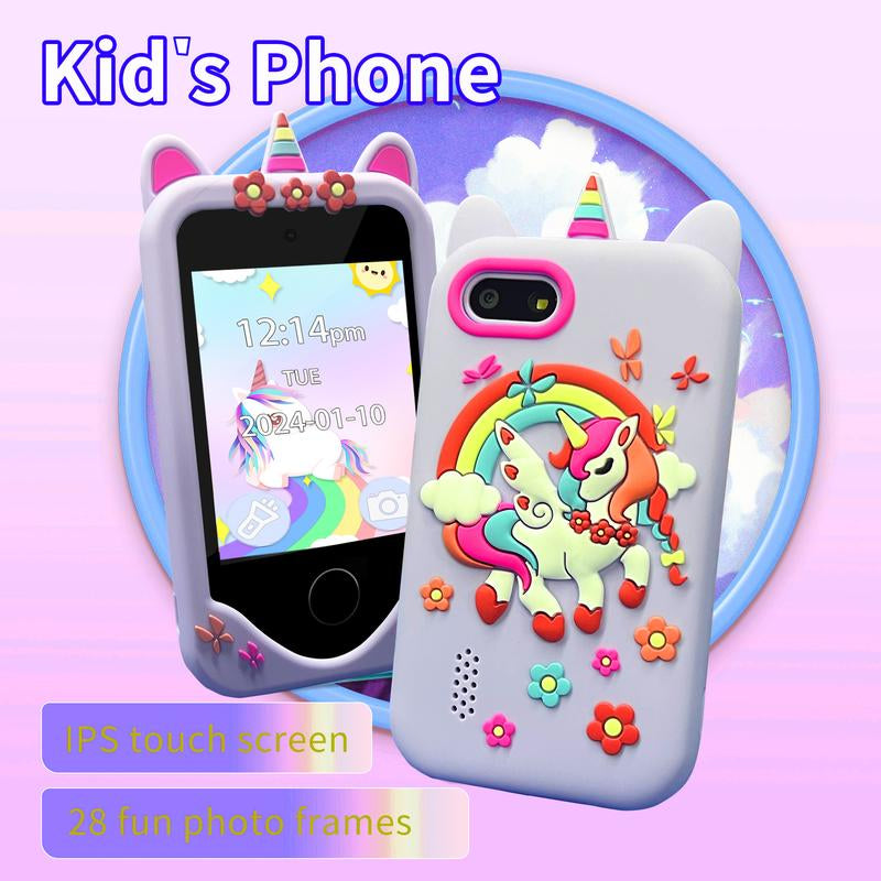 VITCOCO Interactive Smartphone Unicorn - Educational Touchscreen Toy for Kids, Ideal Easter and Birthday Gift with Included SD Card