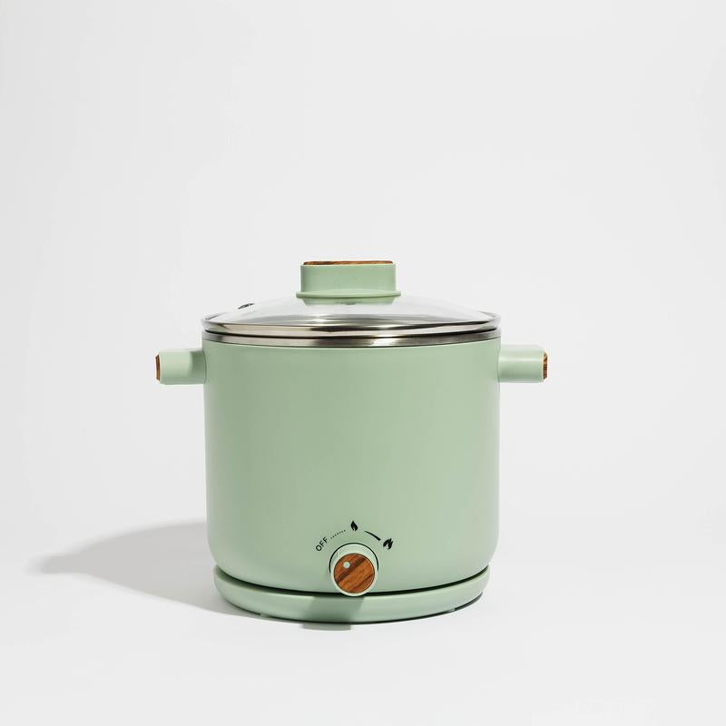 Cloudy Cafe Electric Stainless Steel Ramen Cooker - Kitchen Appliance for Convenient Home Cooking Cookingpot