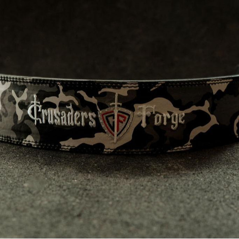 Camouflage Power Lifting Belt Lever Buckle Genuine Leather 10MM Gym Training Exercise Belt. Powerlifting, Bodybuilding, Crossfit, Working Out.