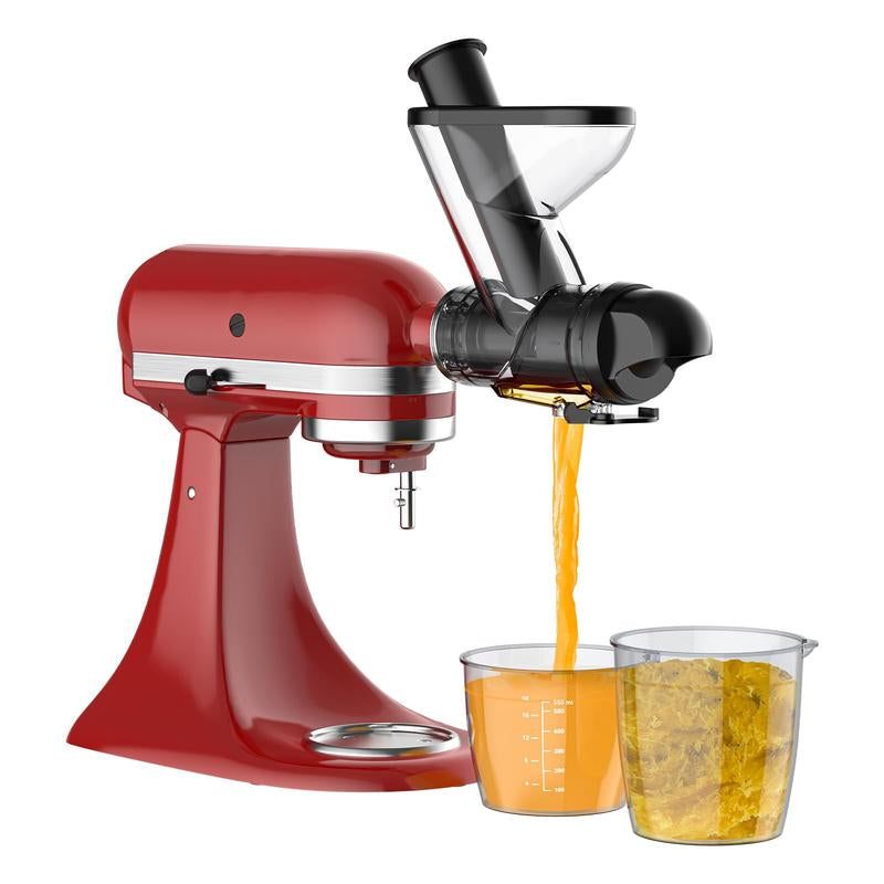 Masticating Juicer Attachment for Kitchenaid Stand Mixer, Cold Press Juicer Machine, Slow Masticating Juicer Attachment with Dual Feed Chute