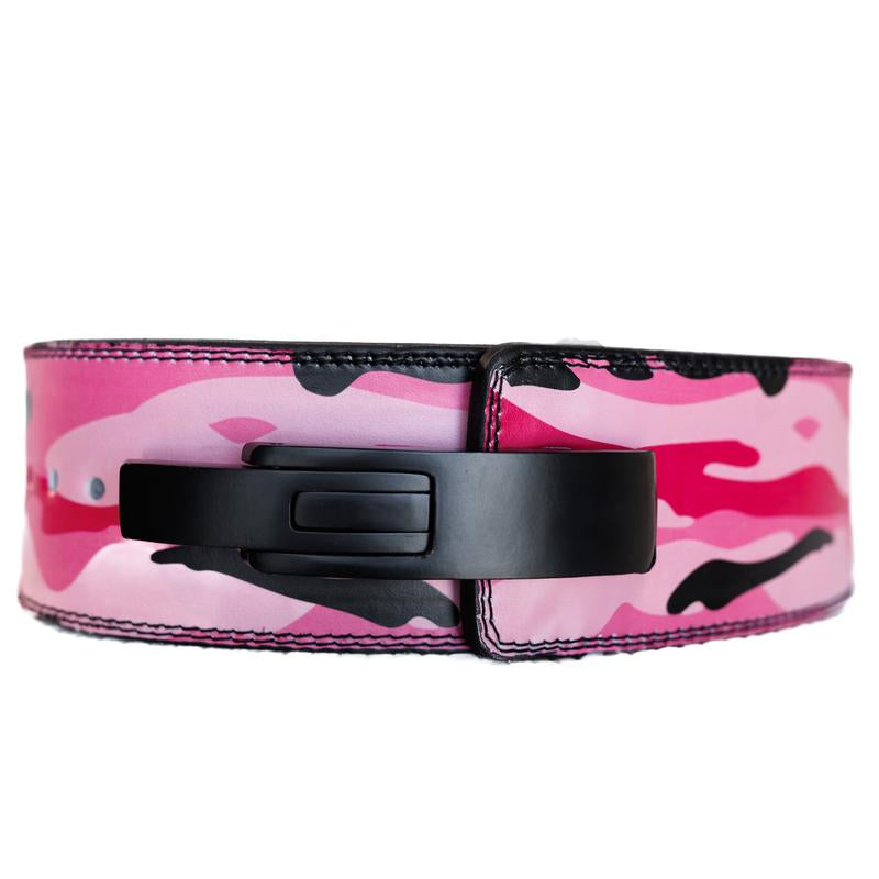 Camouflage Power Lifting Belt Lever Buckle Genuine Leather 10MM Gym Training Exercise Belt. Powerlifting, Bodybuilding, Crossfit, Working Out.