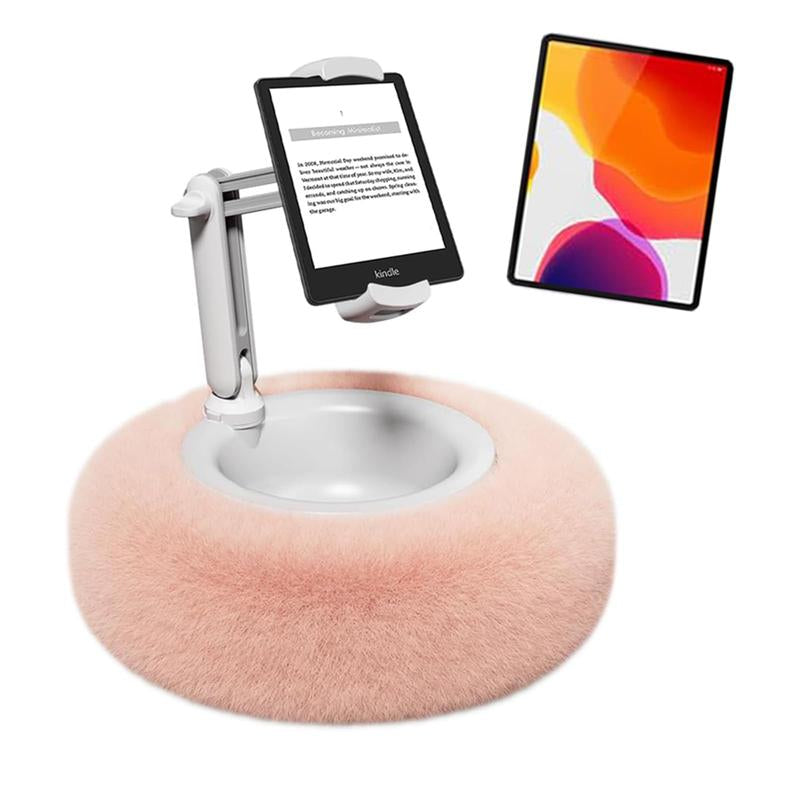 Kindle Pillow Stand Holder with Integrated Snack Bowl for Comfortable Reading in Bed, Versatile Tablet and Phone Support for Devices 4.7"-13