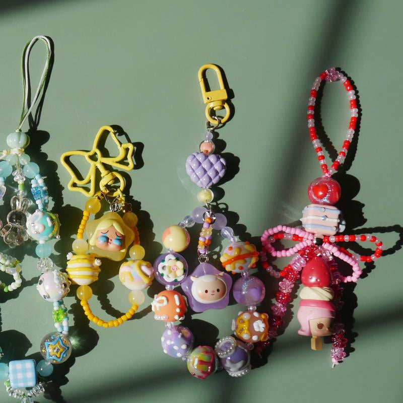 Handcrafted Phone and Bag Charms - Assorted Colors and Styles