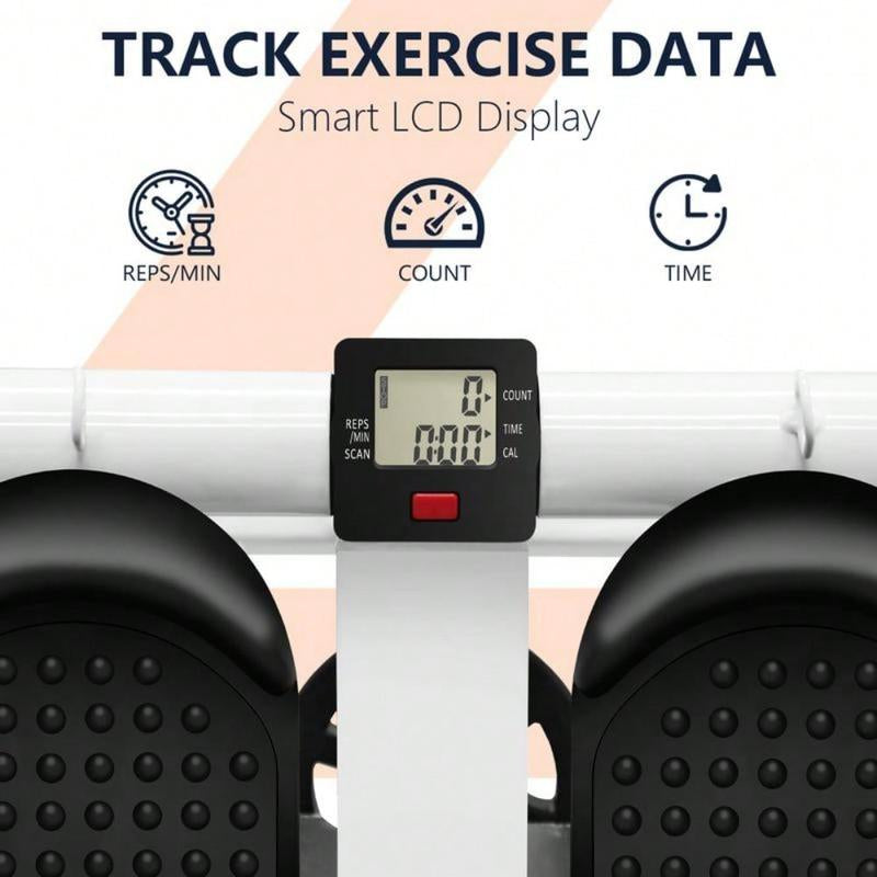 Stair Stepper for Exercise, Mini Steppers with Resistance Band, Hydraulic Fitness Stepper Exercise Home Workout Equipment for Full Body Workout for Gifts