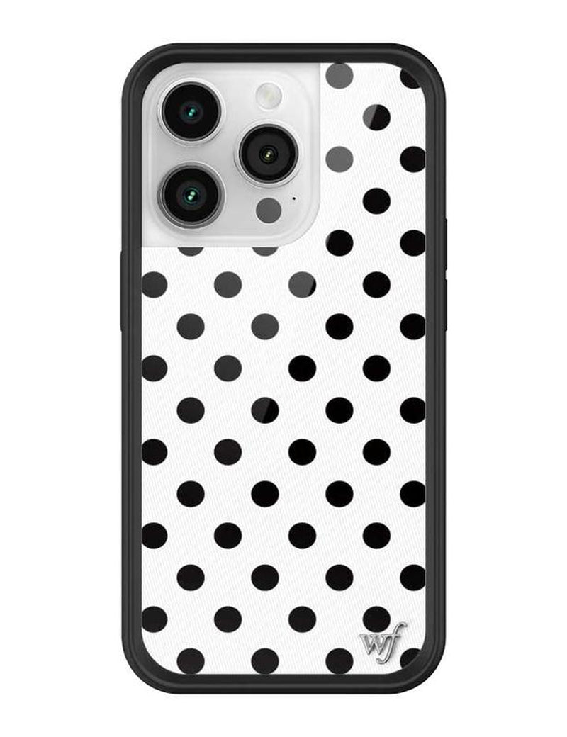 Polka Dot White and Black iPhone Case