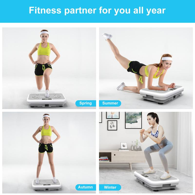 ROTAI Vibration Plate Fitness Platform for Men and Women, 300 Pound Capacity, 99 Adjustable Speeds, Home Fitness Vibration Plate