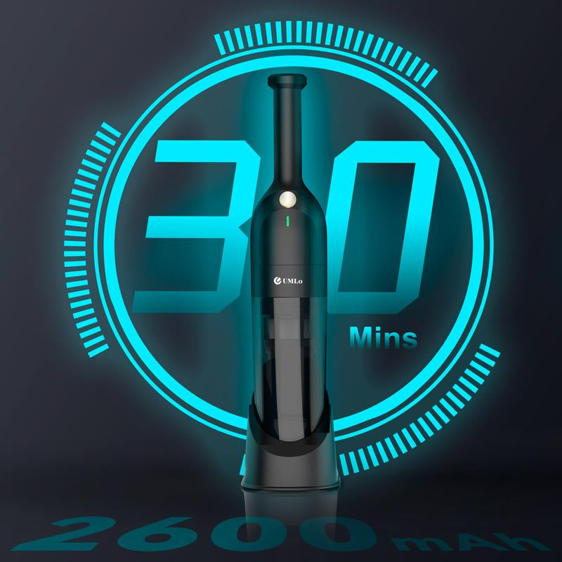 Umlo Handheld Vacuum Cordless, Portable Car Vacuum Cleaner with 10000Pa Powerful Suction and Brushless Motor, Rechargeable Hand Held Mini Vacuum Cleaner with Multi Accessories for Home Office Car Pet