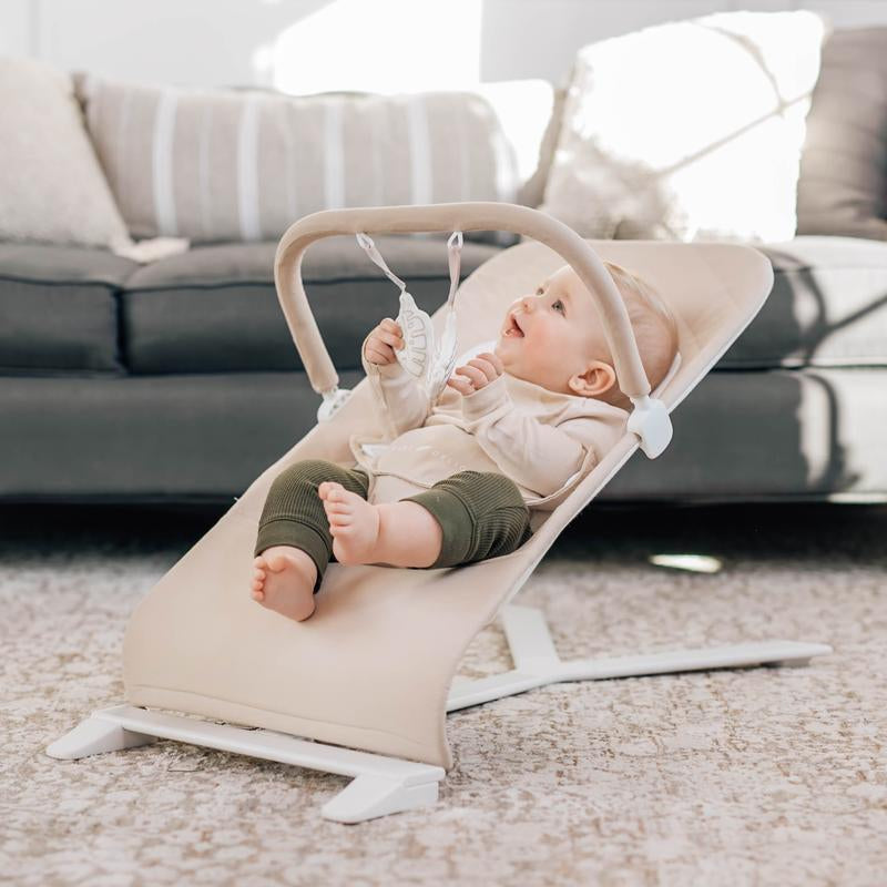 Alpine Organic Deluxe Portable Bouncer - Organic Oat