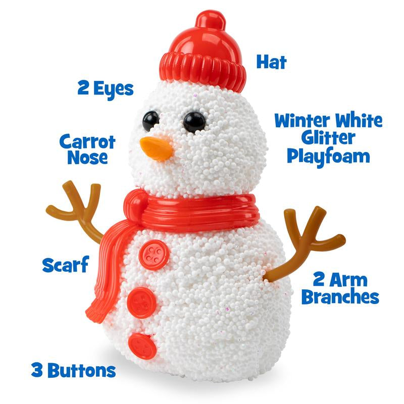 Educational Insights Playfoam Build-A-Snowman, Set of 10