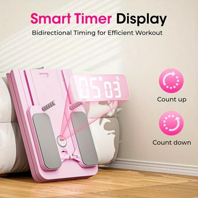 300 LBS Weight Capacity Multifunctional Fitness Board with Automatic Rebound, Core Training Ab Roller, Foldable Workout Machines - Full Body Workout Equipment, Home Pilates