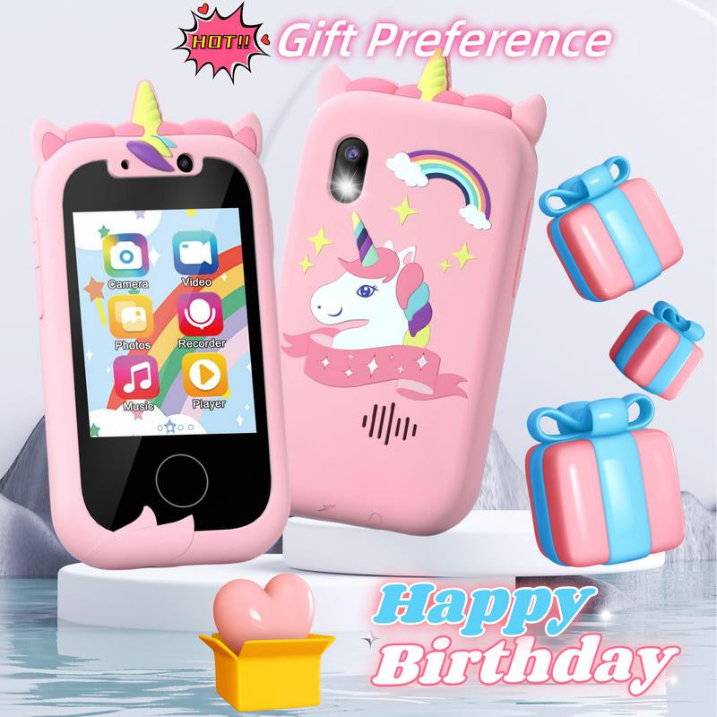 VITCOCO Interactive Smartphone Unicorn - Educational Touchscreen Toy for Kids, Ideal Easter and Birthday Gift with Included SD Card