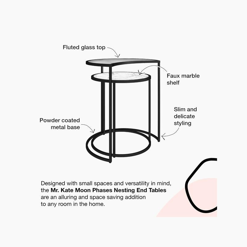 Moon Phases Nesting End Tables