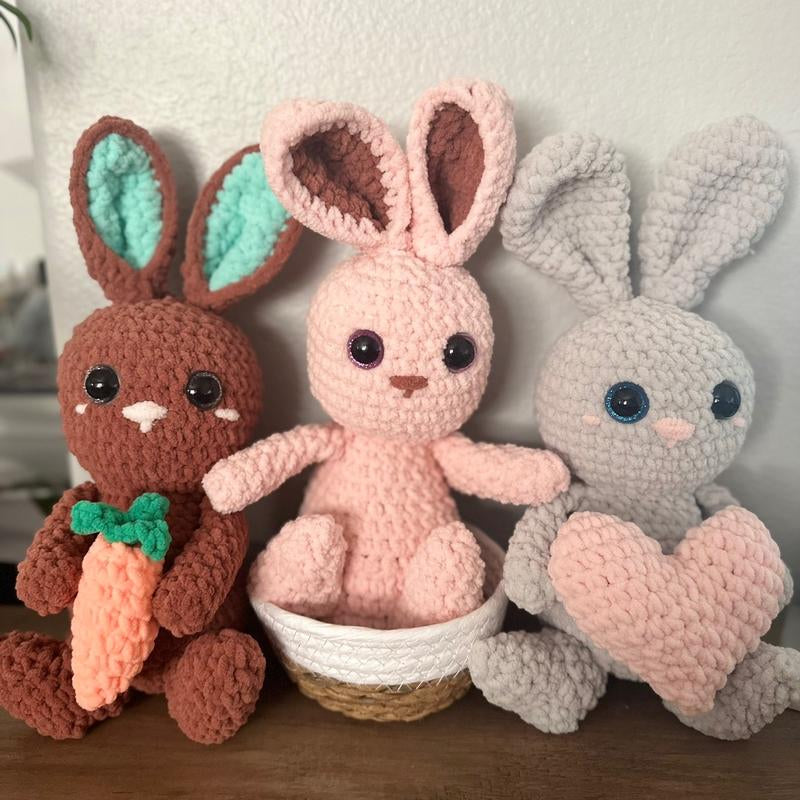 Easter Bunny Handmade Crochet Plushie Stuffed Animal Stuffy