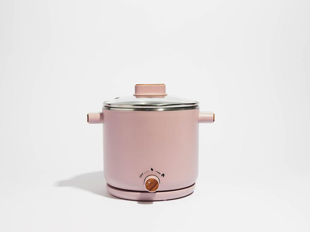 Cloudy Cafe Electric Stainless Steel Ramen Cooker - Kitchen Appliance for Convenient Home Cooking Cookingpot