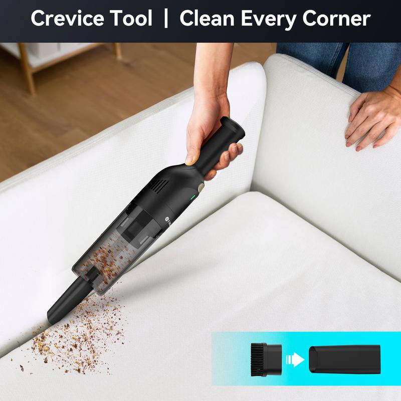 Umlo Handheld Vacuum Cordless, Portable Car Vacuum Cleaner with 10000Pa Powerful Suction and Brushless Motor, Rechargeable Hand Held Mini Vacuum Cleaner with Multi Accessories for Home Office Car Pet