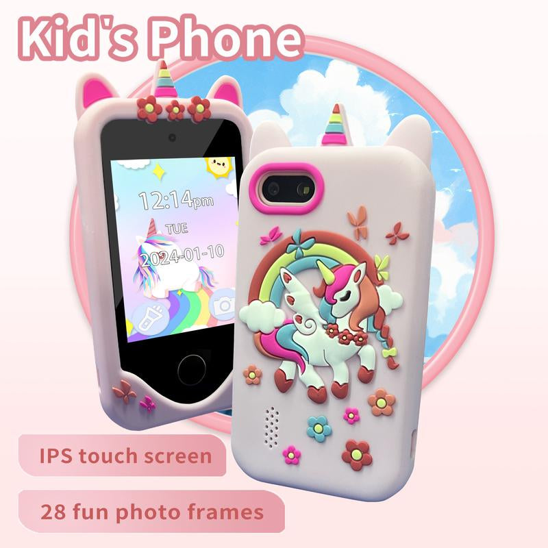 VITCOCO Interactive Smartphone Unicorn - Educational Touchscreen Toy for Kids, Ideal Easter and Birthday Gift with Included SD Card