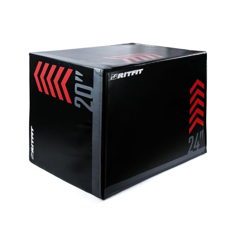 Ritfit 3-In-1 High Density Heavy Foam Plyometric Jumping Box