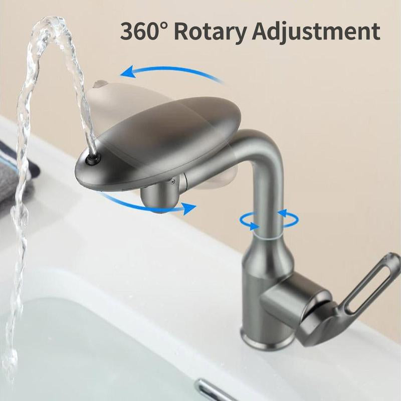 4 Modes Splash Proof Rotatable Faucet, Stainless Steel Durable Rotatable Bathroom Faucet, Bathroom Sink Faucet, Home Bathroom Accessories