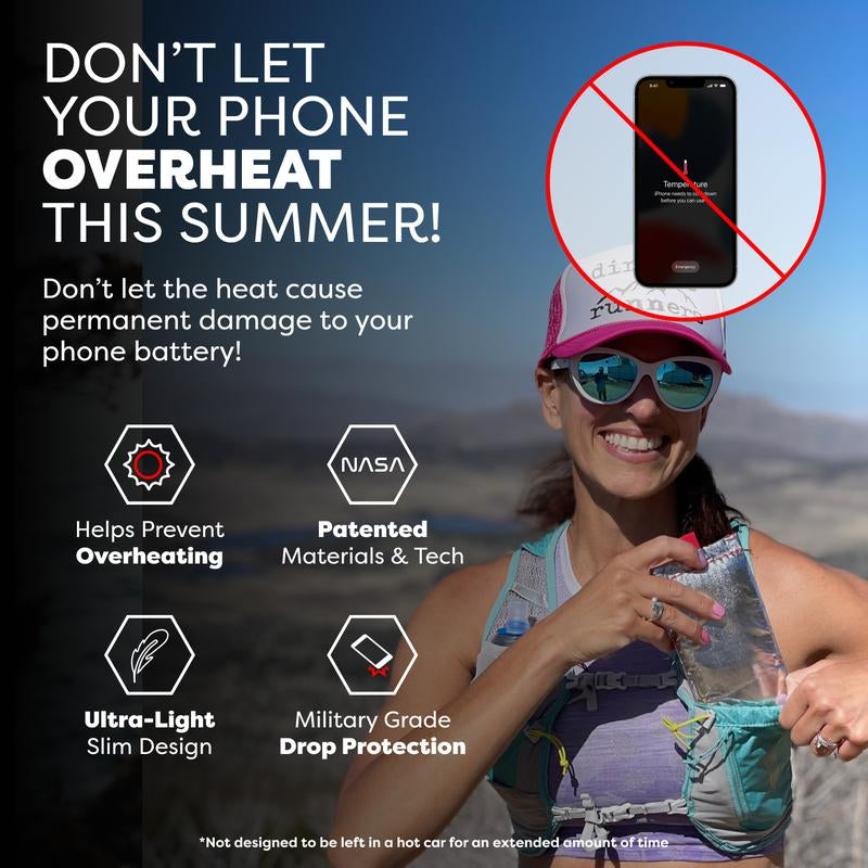 PHOOZY Apollo Series Thermal Phone Case: Sun Exposure Protection, Battery Life Extension, Drop Protection, and Water-Resistant Design
