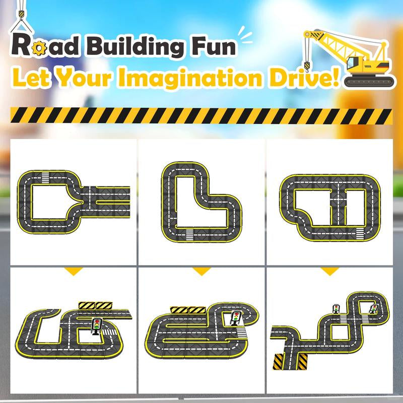 Magnetic Tiles 100PCS – City Roads Educational Building Toys Creative Learning Gift