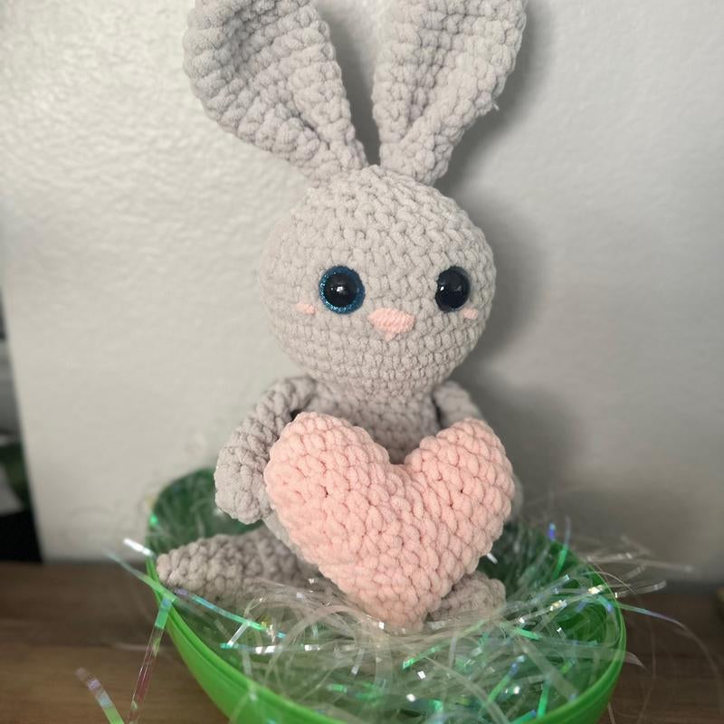 Easter Bunny Handmade Crochet Plushie Stuffed Animal Stuffy