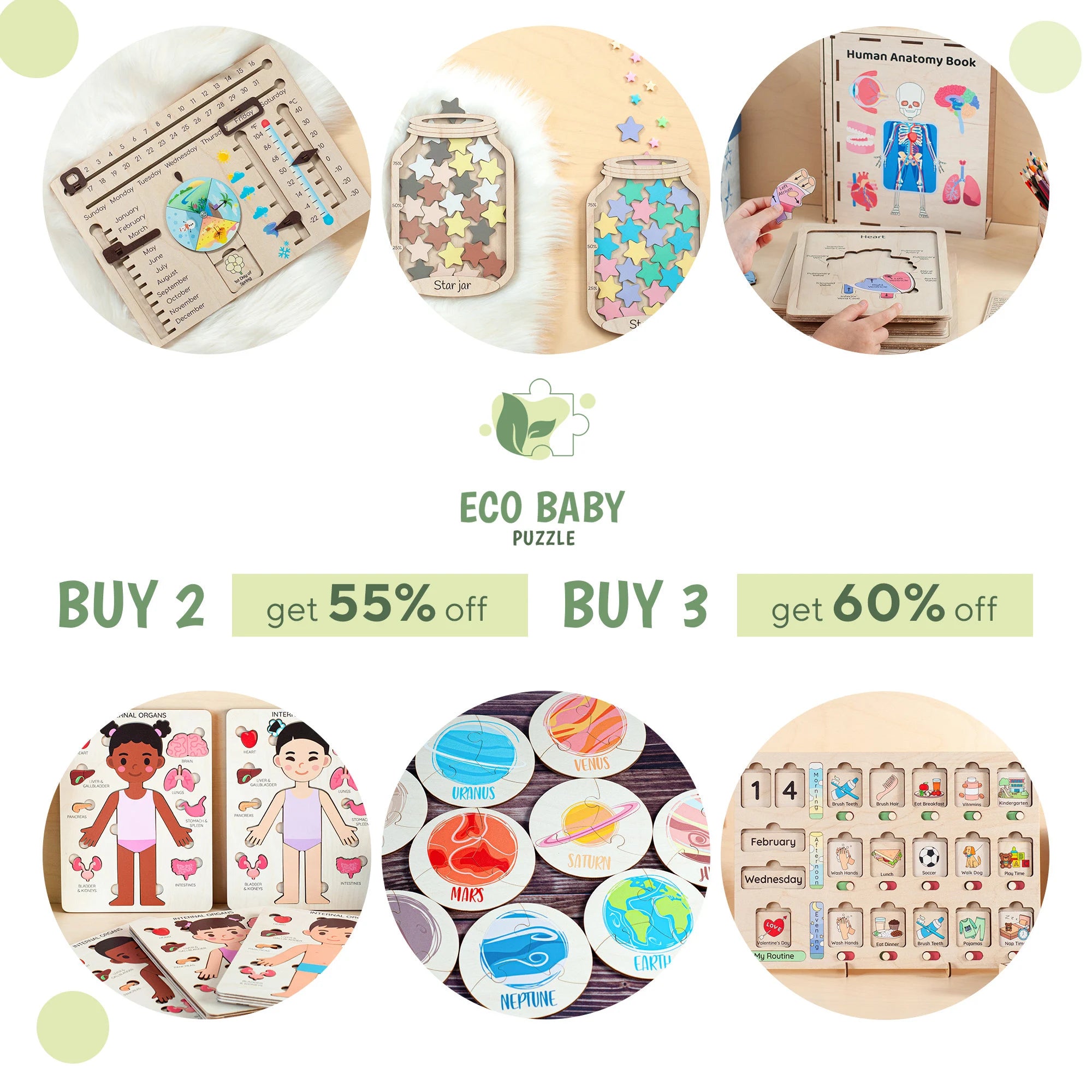 Educational Wood Toys, Five Senses Matching Cards, Educational Toys, Montessori Toys Toddler Toys Gifts for Kids Toys and Games Waldorf Toys